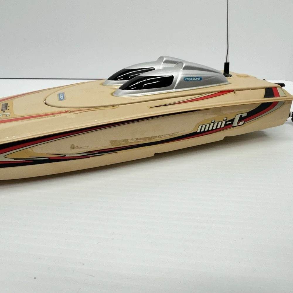 Proboat Mini C Brushed Electric RC Boat Vintage FOR PARTS UNTESTED